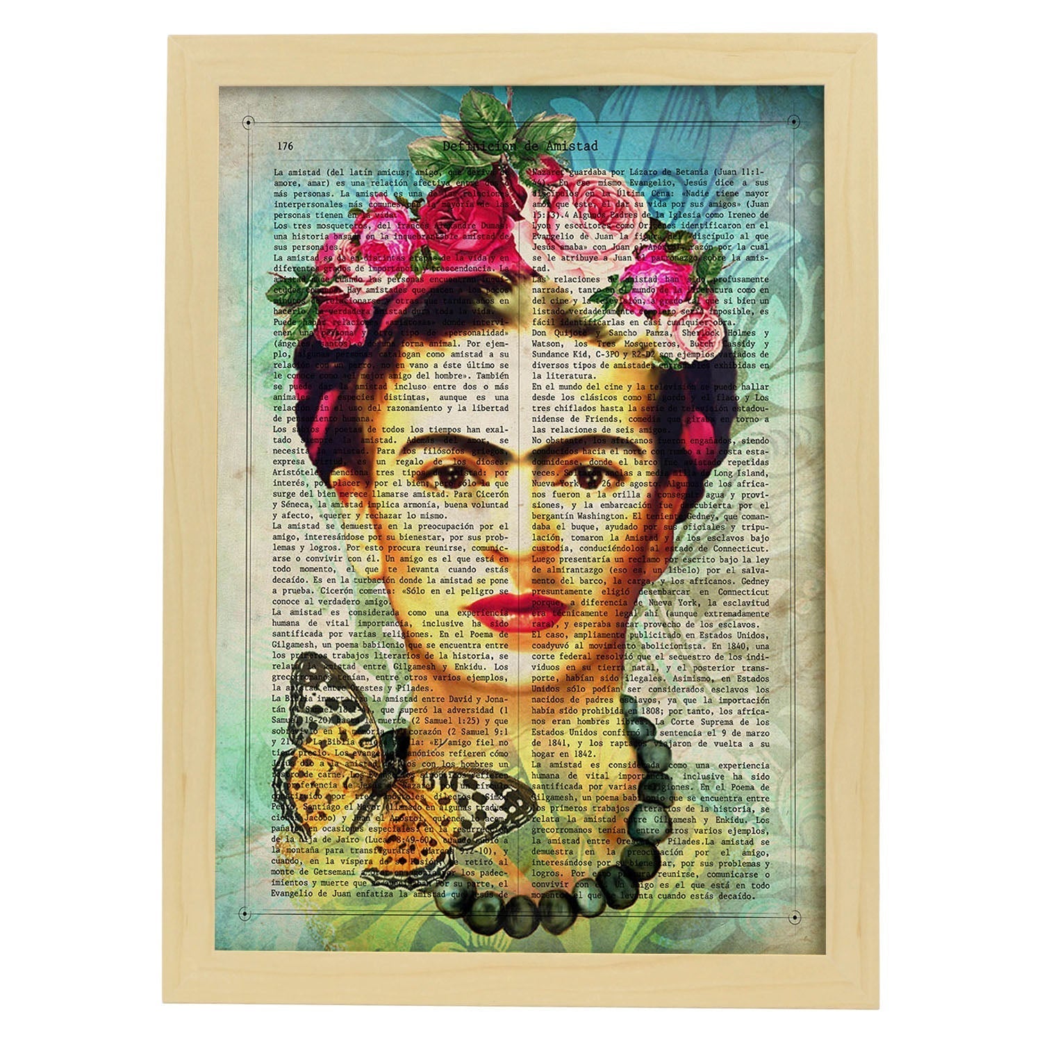 Affiche Bleu Frida Plaques De Caract Res Importants Musiciens