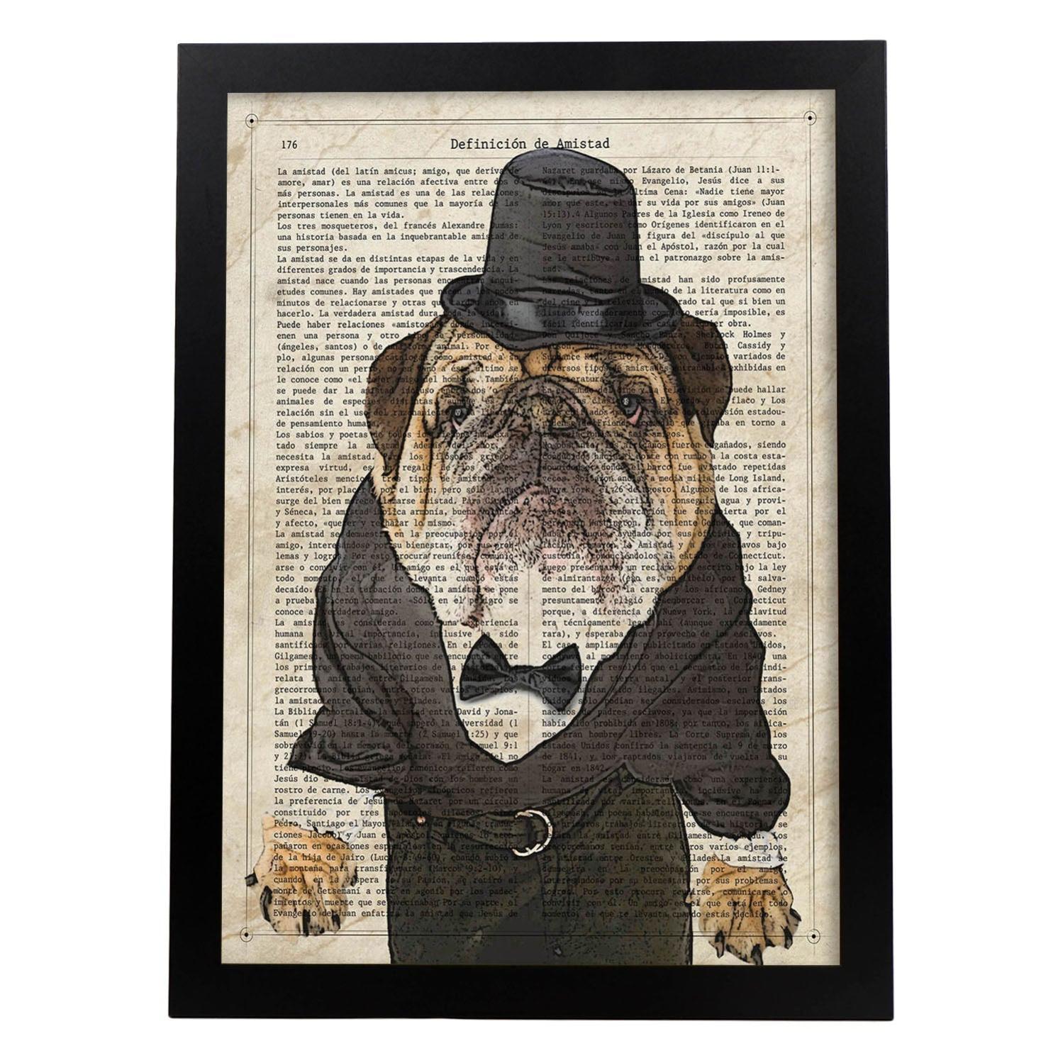 Custodia Per Libri Con Stampa Bulldog - Tema 'Peace Love Bulldogs', Regalo Per Amanti Cani - Foto 9