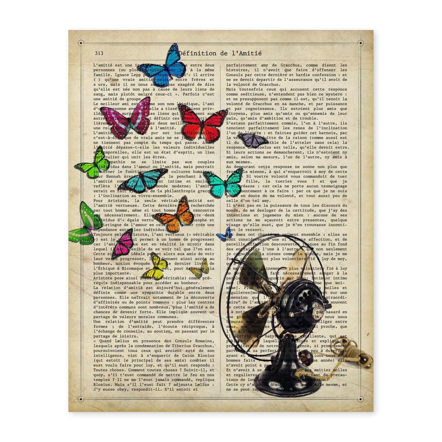 Poster Per Macchine Da Cucire. Farfalle. Decorazione Di Farfalle E Falene Senza Cornice A3 88988735