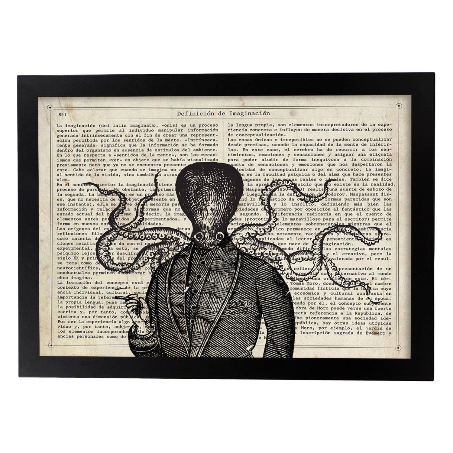 Poster Di Pescatore Classico Con Definizione. Sheet Per Animali Con Testo E Definizione Design D Interni Basato Su Animali Senza Cornice A3 88990890