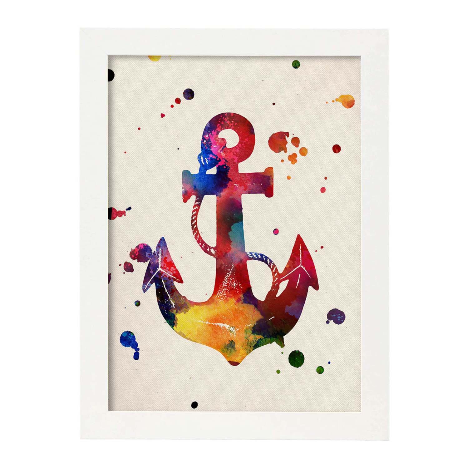 Decorazione Murale In Legno A Forma Di Ancora – Stile Nautico, 40x62 Cm, Per Soggiorno E Camere, Regalo Per Amanti Del Mare