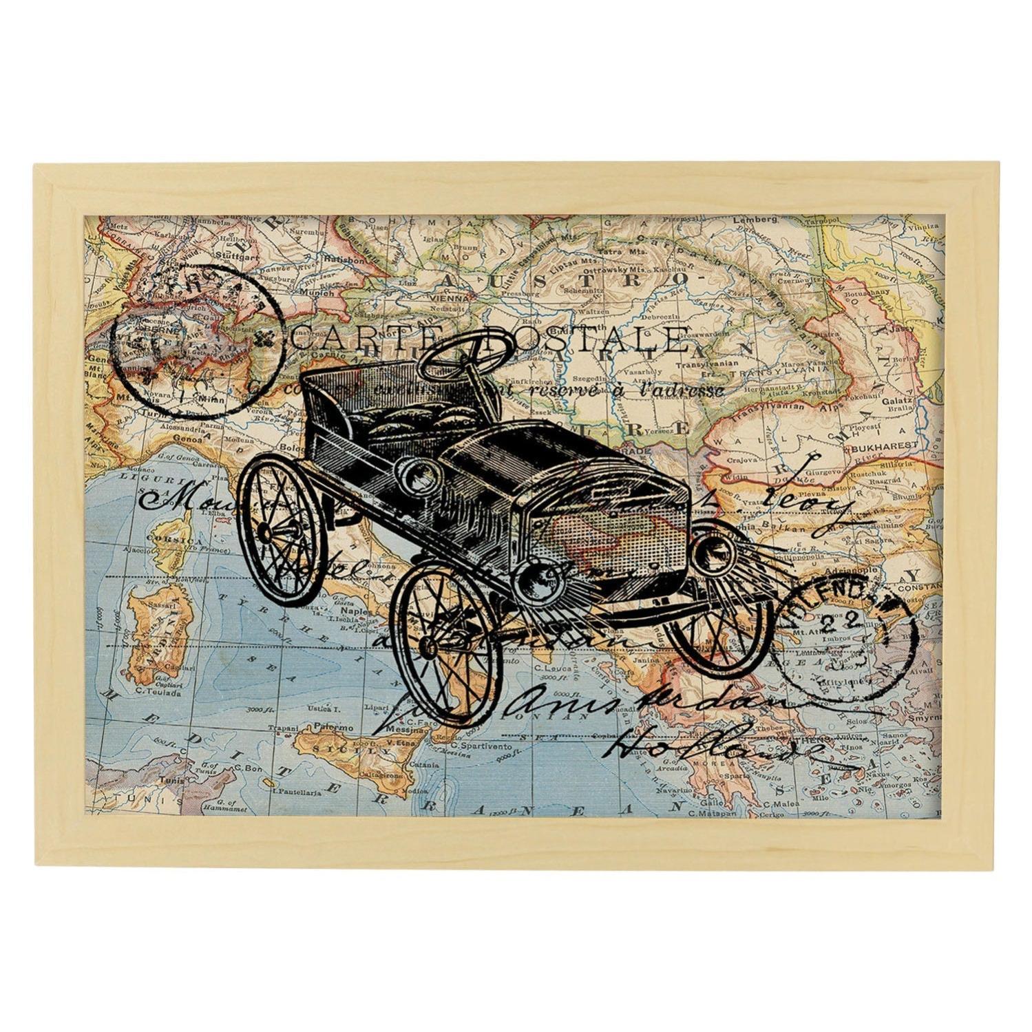 Stampa Poster Personalizzato Cornice A Clip Per Poster E Foto Senza Cornice - Personalizzabile Per Formati A4, A3, A2, A1 Cornice Shabby Chic - Foto 4