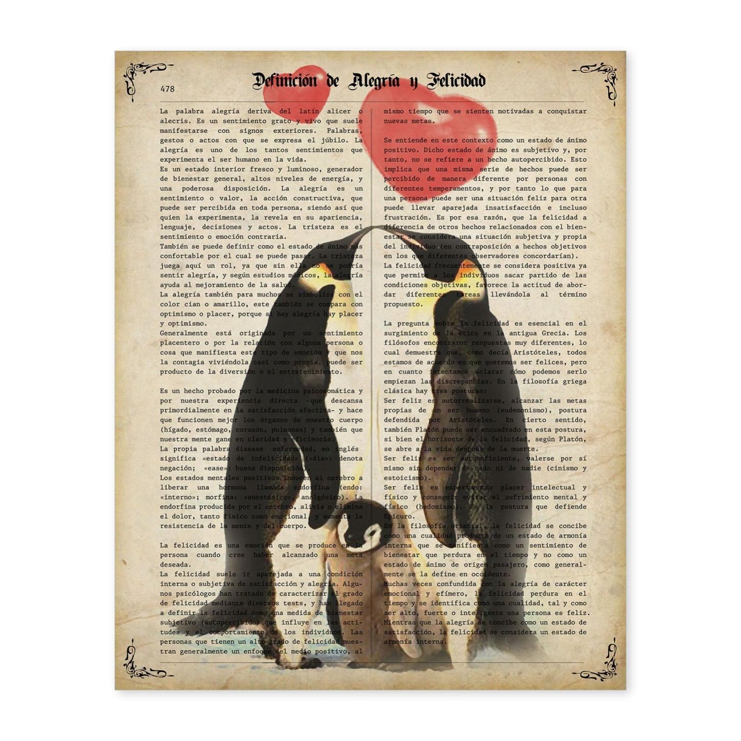 Adesivo Murale Frigorifero Pinguini - Formato A4 - Decorazione Cucina In Vinile Nero - 5