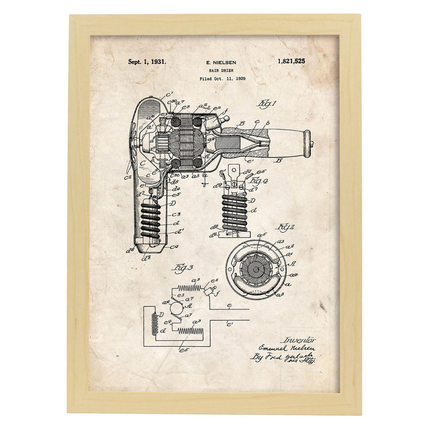 Disegno Vettoriale Di Un’asciugatrice Per Capelli Illustrazione Vettoriale - Illustrazione di