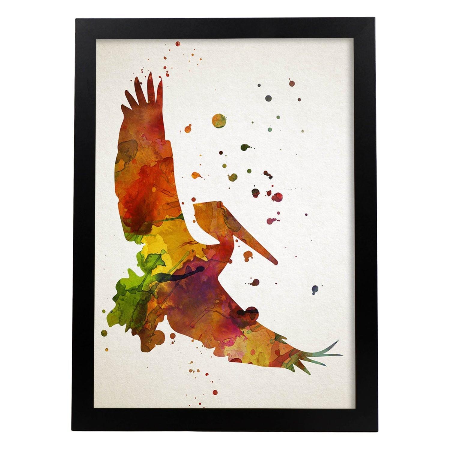 Ghepardo Nella Foresta Poster In Stampa Acquerello Di Animali Nel Paesaggio Naturale Per E Ufficio Decorazione Di Interni Model 2 A4 Senza Cornice 87702613