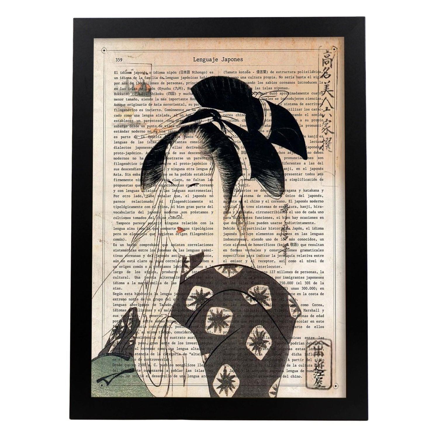 Poster Su Tela SMWY Con Geisha Rossa Giapponese DYJ, Stampa Artistica Da Parete, 20 X 30 Cm, Decorazione Moderna