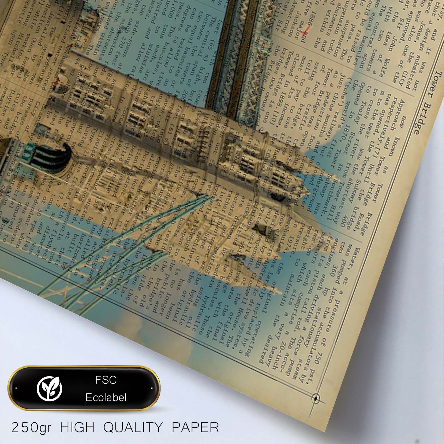 Poster Di Londra (le Torri). Piatti E Illustrazioni Delle Cittã Del