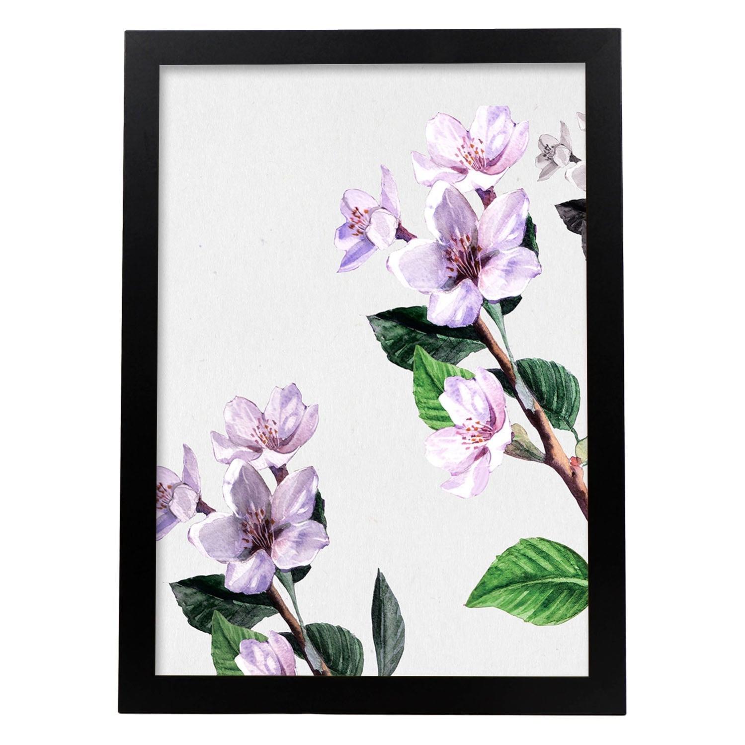 Poster Dei Rami In Stile Petrolio. Ramina 9, Con Disegni Dipinti Di ...