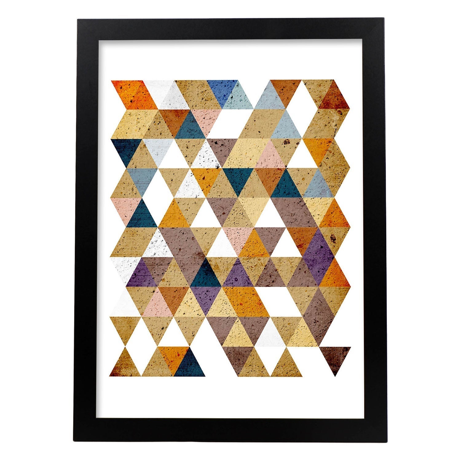 Disegno Geometria Colorato. Lamina Otono Geometrica, Illustrata