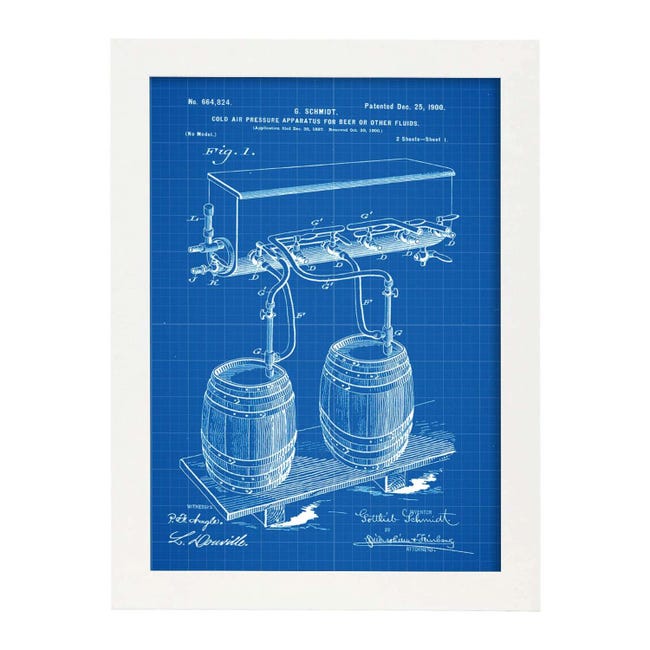 Calice Tazza Calice Birra Vintage Pabst Nastro Blu Vetro - Foto 2