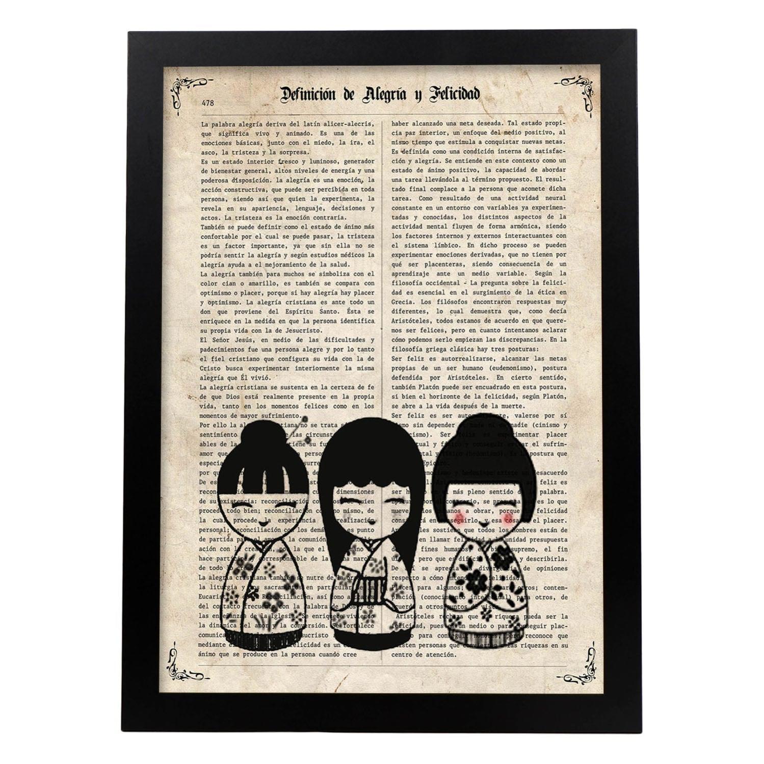 Poster Murale HMDKHI Empire Interactive – Stampa Giapponese Bushido Con Samurai, Caratteri Kanji E Monte Fuji, 60x90 Cm, Senza Cornice - copertina