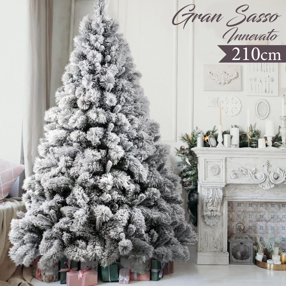 Albero Di Natale Innevato Offerta Albero Di Natale Innevato Gran Sasso 210cm 1417 Rami Super Folto