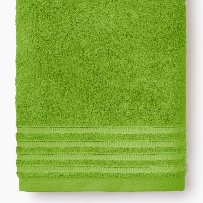 Pack de 2 toallas para lavabo de algodón 600 gr de 50x100 cm en color kiwi  Luxury Boheme
