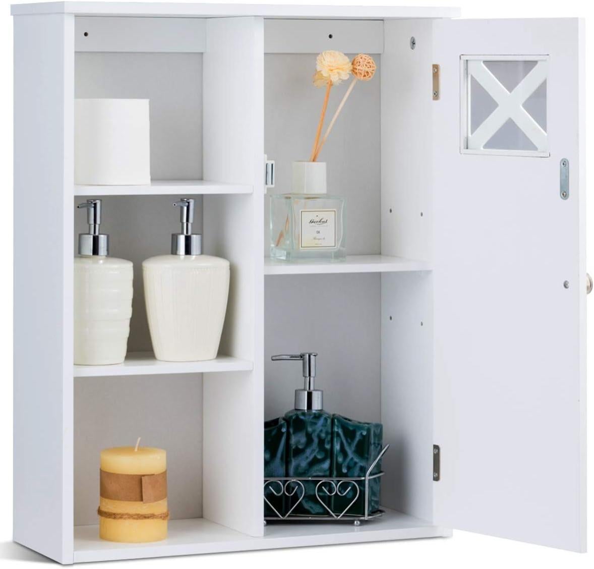 Meuble Mural de Salle de Bain,Armoire de Toilettes Murale 48 x 17,5 x