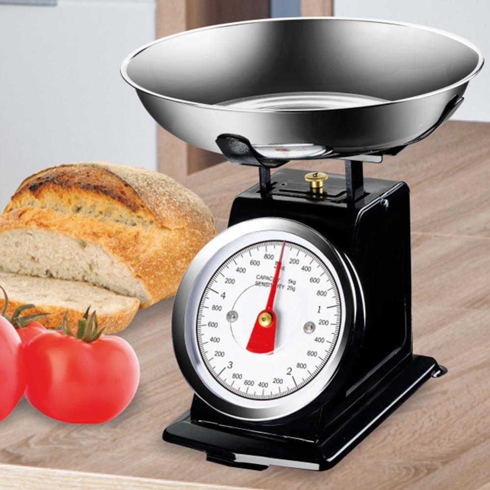 Bilancia Cucina Meccanica Scaroni - Portata 3kg Con Ciotola Trasparente Gialla - Foto 6