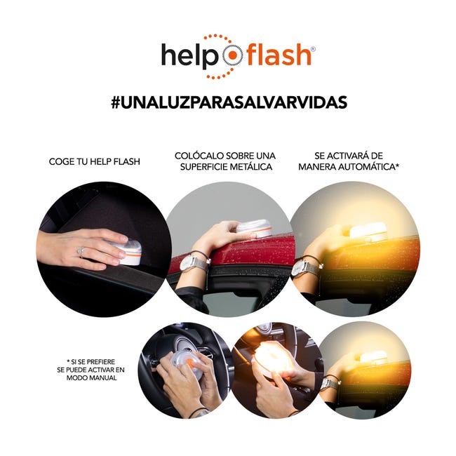 Luz de emergencia homologada V16 Help Flash 2.0 - Norauto