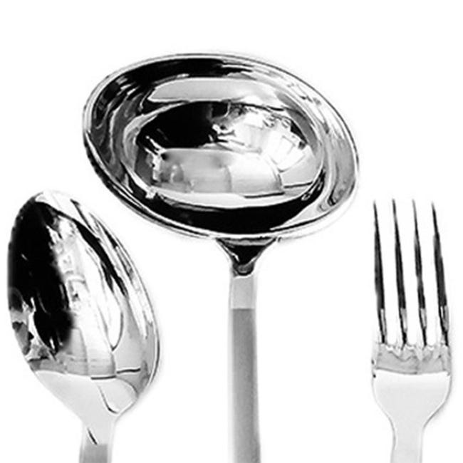Servizio di posate lagostina per tavola 12 persone set da75 in acciaio  inox18/10 forchetta cucchiaio coltello accessori vari