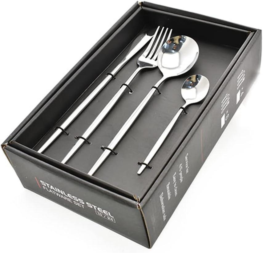 Set Posate In Acciaio Inox Da 24 Pezzi - Eleganza E Fun - Foto 10