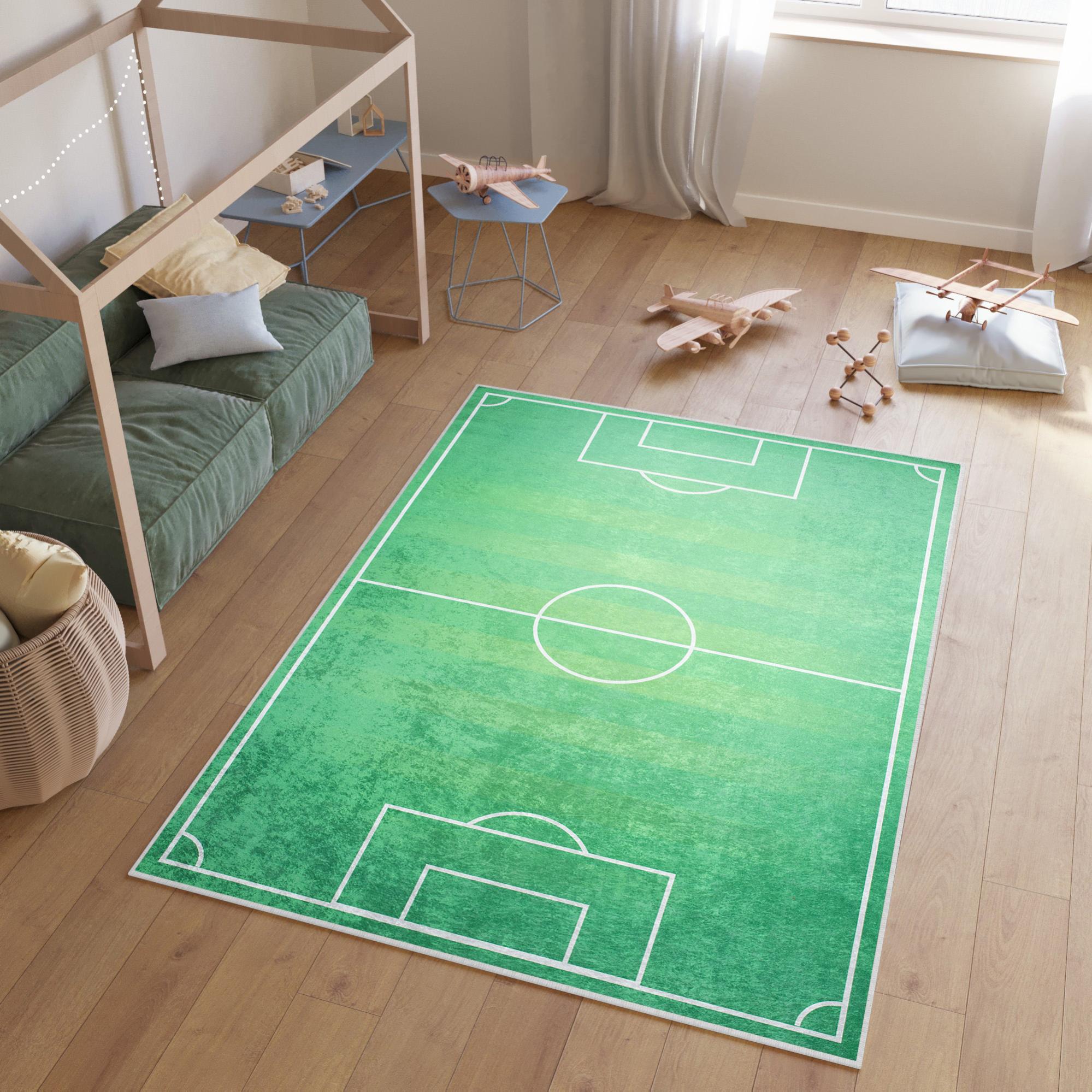 Tapis D'entraînement Football 60x90 Cm - Antidérapant, Réducteur De Bruit - En Terre De Diatomée écologique