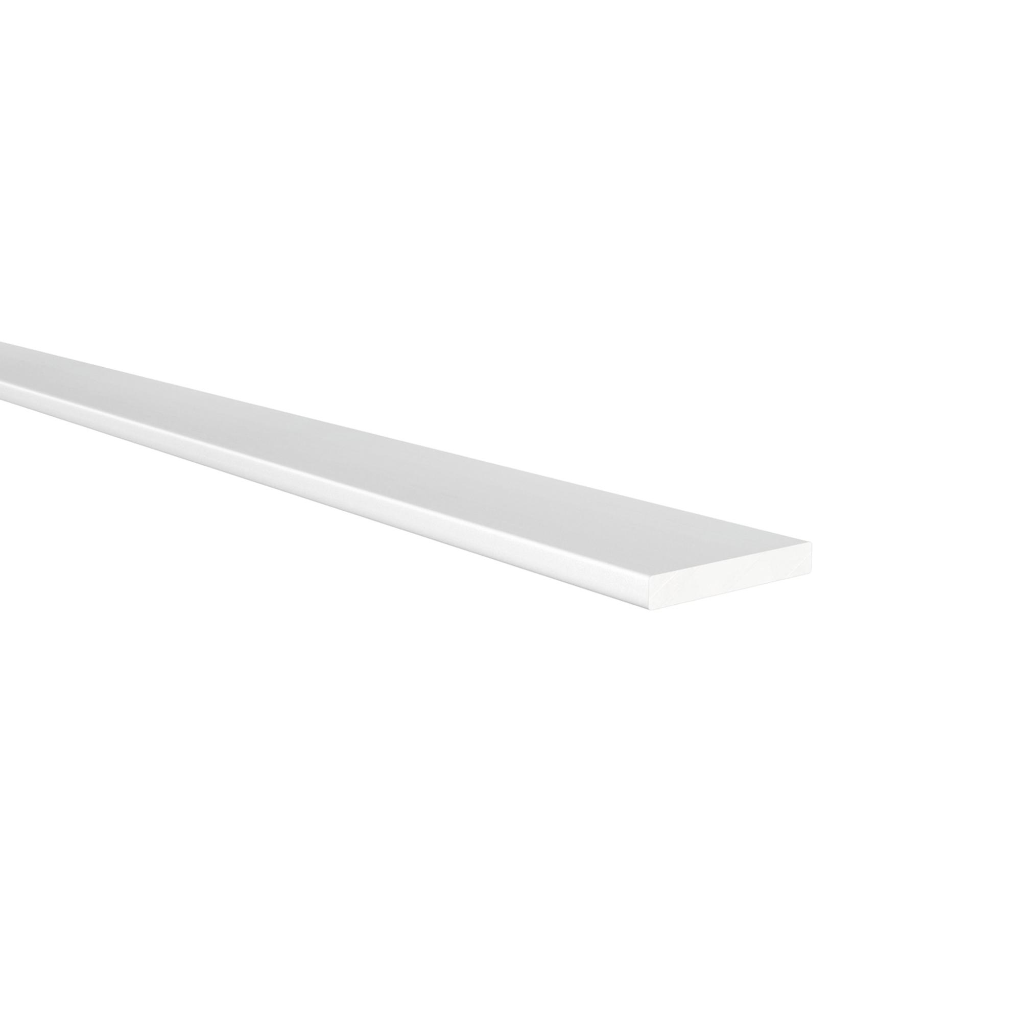 Perfil plano | fabricado en aluminio | acabado en anodizado mate | 1 unidad