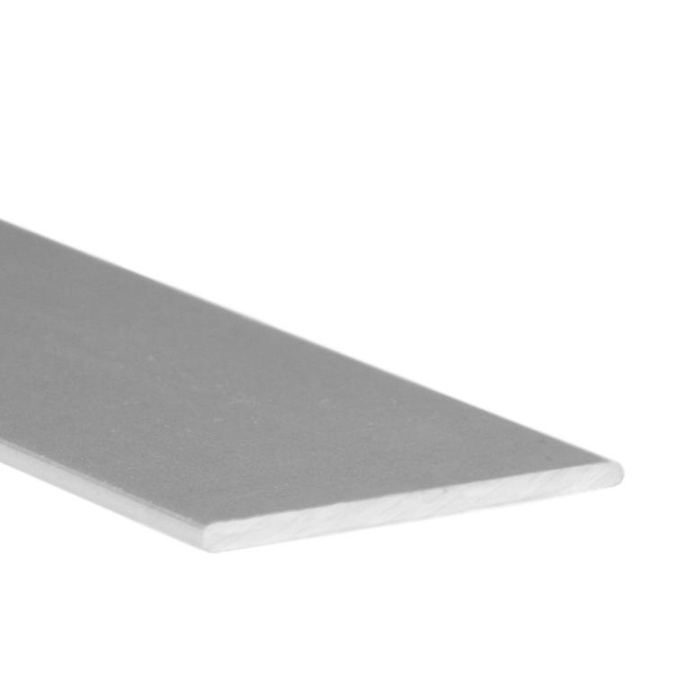 Perfil plano | fabricado en aluminio | acabado en anodizado mate | 1 unidad