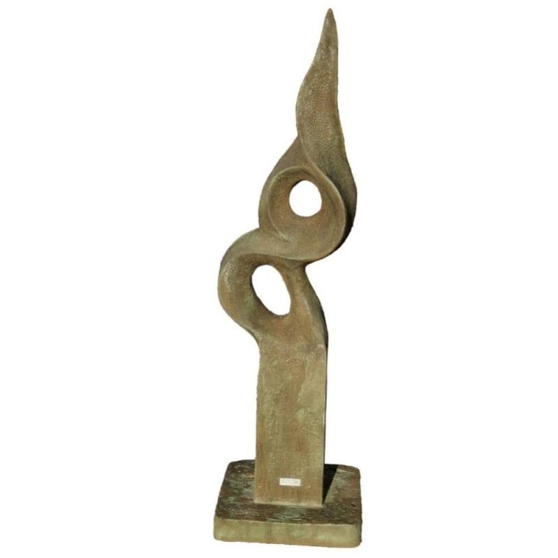 Statue de jardin en pierre "Fonteyn" (150 cm) Gris vert 150 cm