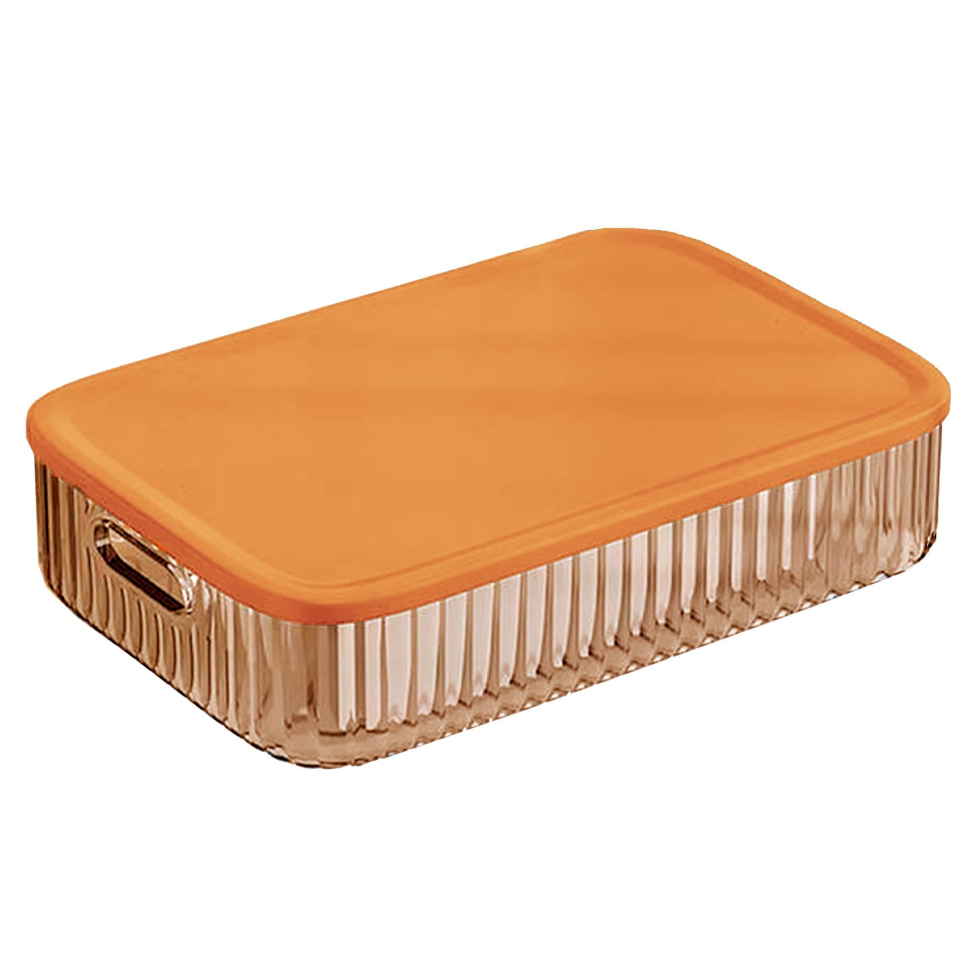 Organizer da parete in plastica arancione, anni '70