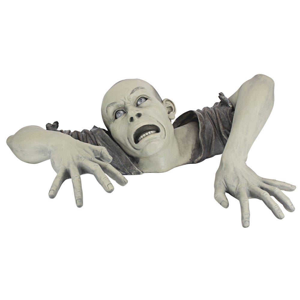 Statue de Zombie Effrayant pour Décoration de Maison Hantée, Poupées d' Halloween, Fantôme Effrayant, Beurre de