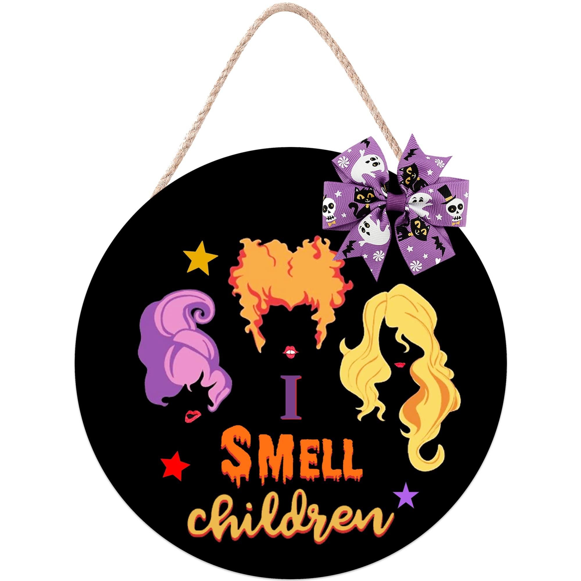 Panneau Suspendu Halloween En Bois | Décor De Porte Avec Vampire, Fantôme, Chauve-souris | 29 X 17,5 Cm | Pour Intérieur Et Extérieur - 11