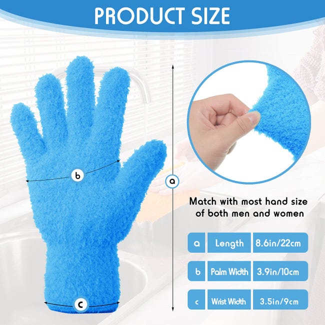 Acheter Gants de nettoyage de la poussière, gants de nettoyage des écailles  de poisson, gants de plumeau en fibres domestiques