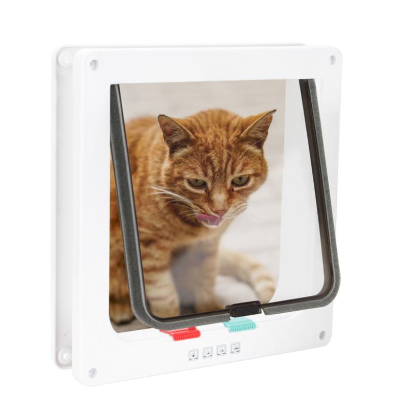 Chatière 4 Voies à Fermeture Magnétique GOEDCH - Porte Pour Chat Silencieuse, Installation Facile Porte/Mur - 7