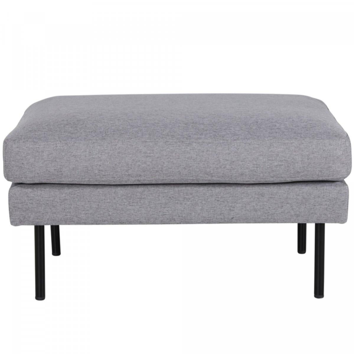 Pouf rectangulaire 85x64cm en tissu MIGUEL Leroy Merlin