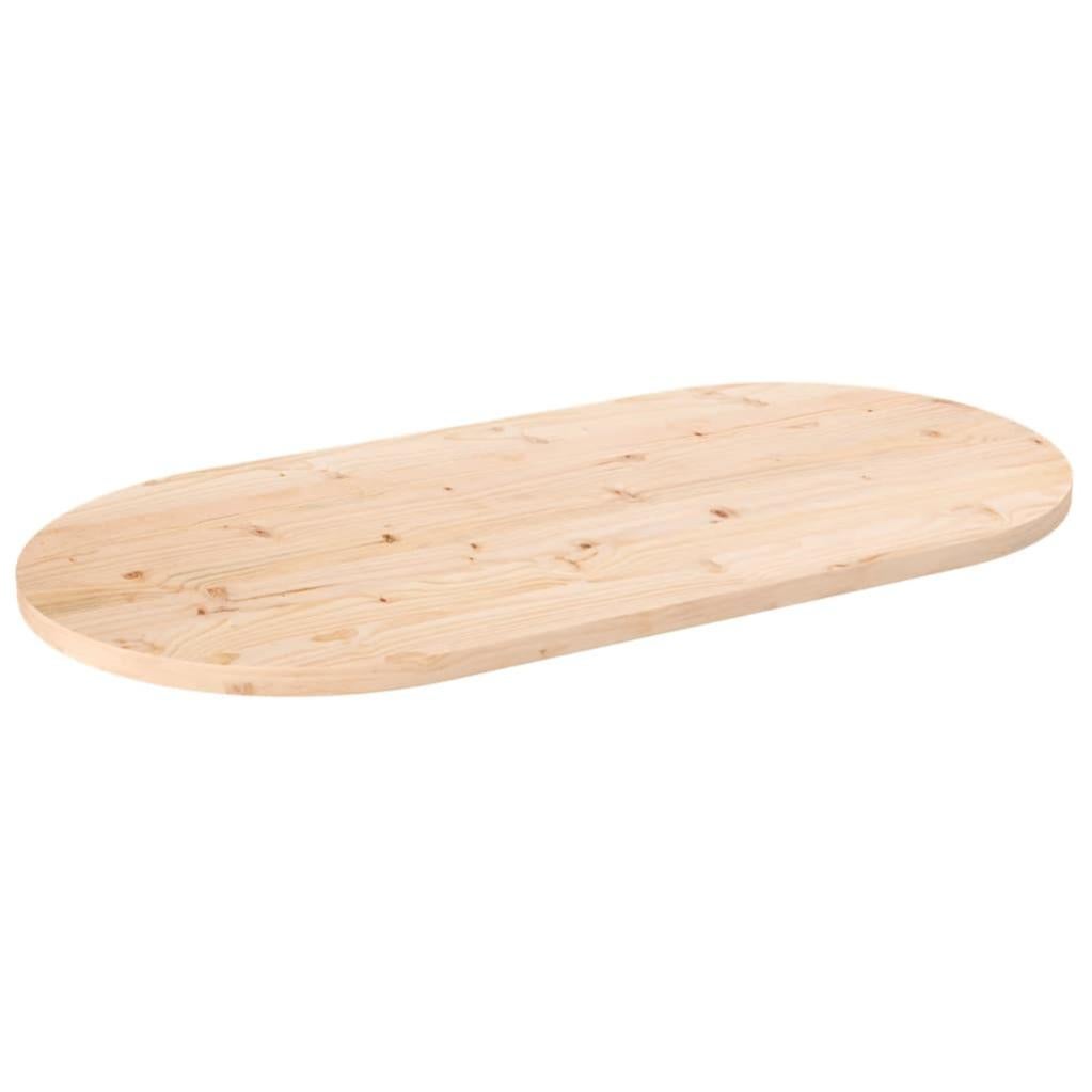 VidaXL Piano Da Tavolo 110x55x2,5 Cm In Legno Massiccio Di Pino Ovale Piani Da Tavolo  S2 486215559