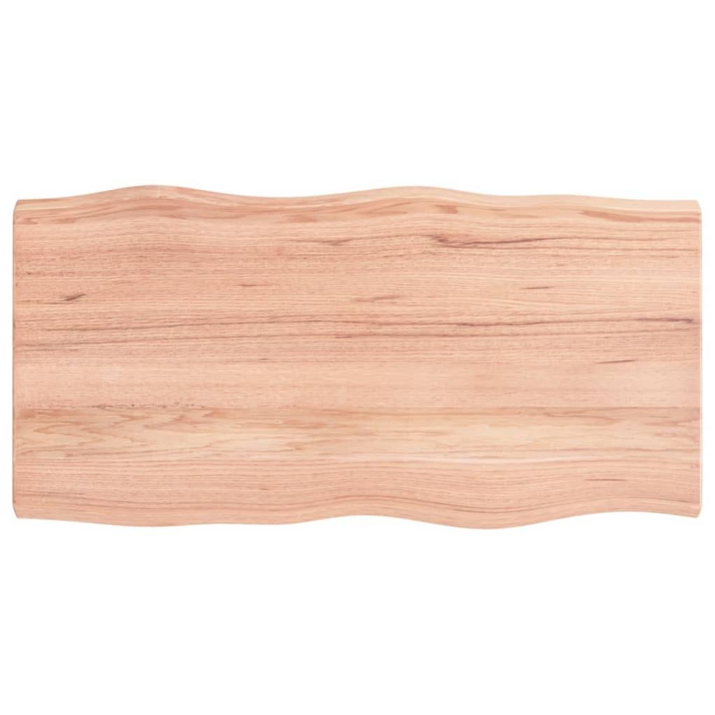 Piano Tavolo VidaXL In Rovere Massello | 50x50x1,5 Cm | Marrone Chiaro | Finitura Laccata | Per Ristrutturare Mobili