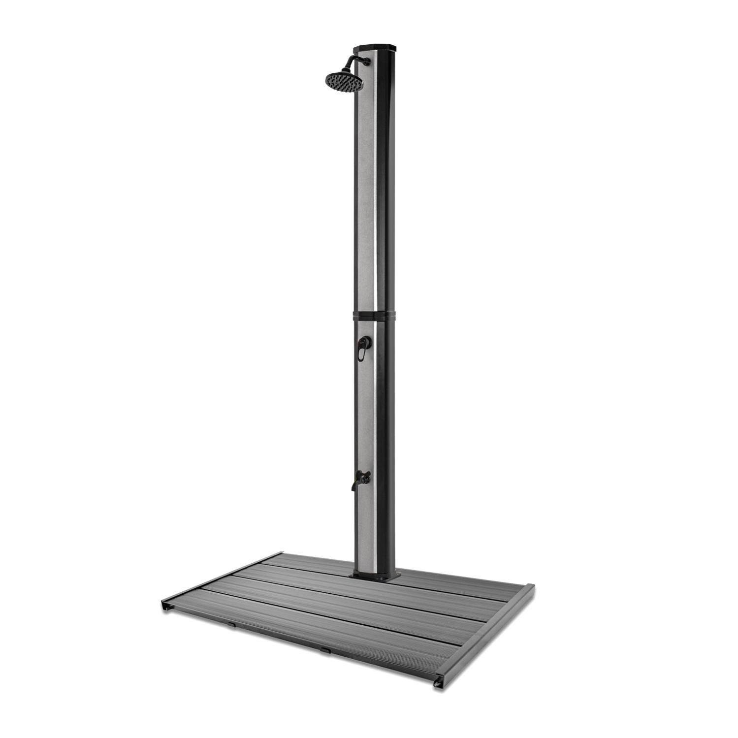 Douche solaire de jardin 35L en PVC avec plateforme Leroy Merlin