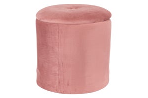 Pouf contenitore rosa apribile cm 37 x 40 h