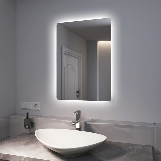 EMKE Lampe à LED pour Miroir de Salle de Bain Rotatif de 200°Noir