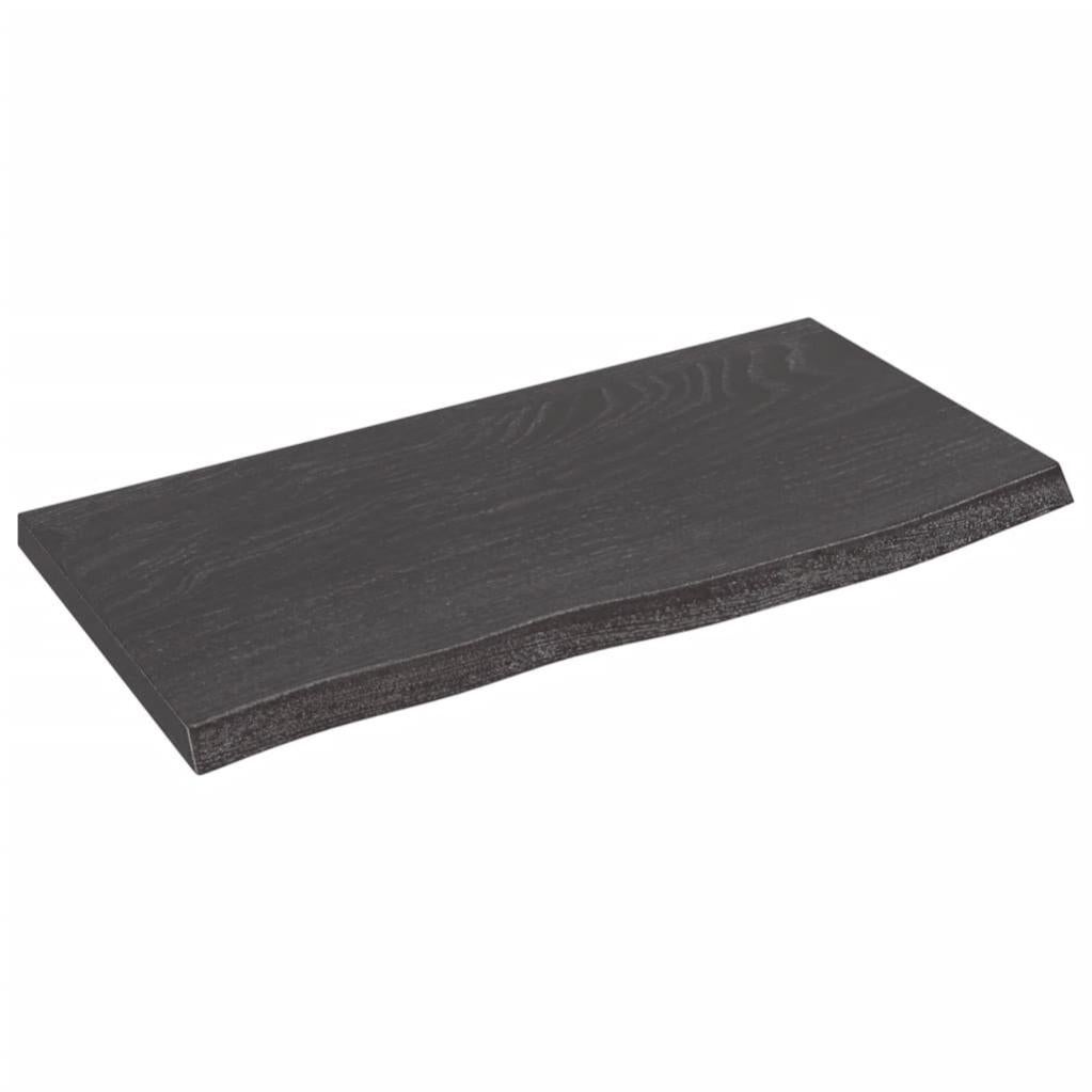 Piano Tavolo Rotondo In Rovere Massello | Non Trattato 50x4 Cm | Legno Naturale Da Personalizzare