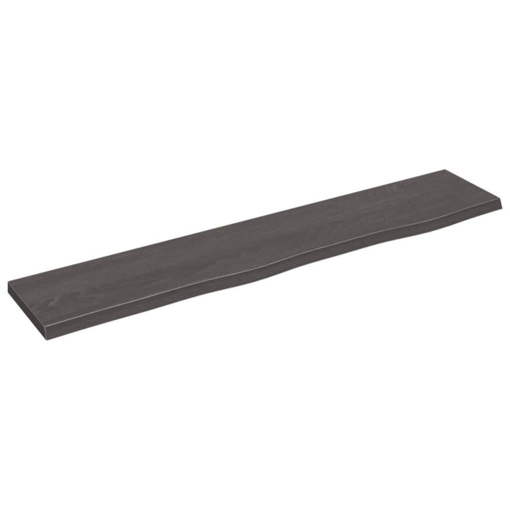 VIDAXL - Piano Tavolo Marrone Scuro 220x40x (2-4) cm Rovere Non