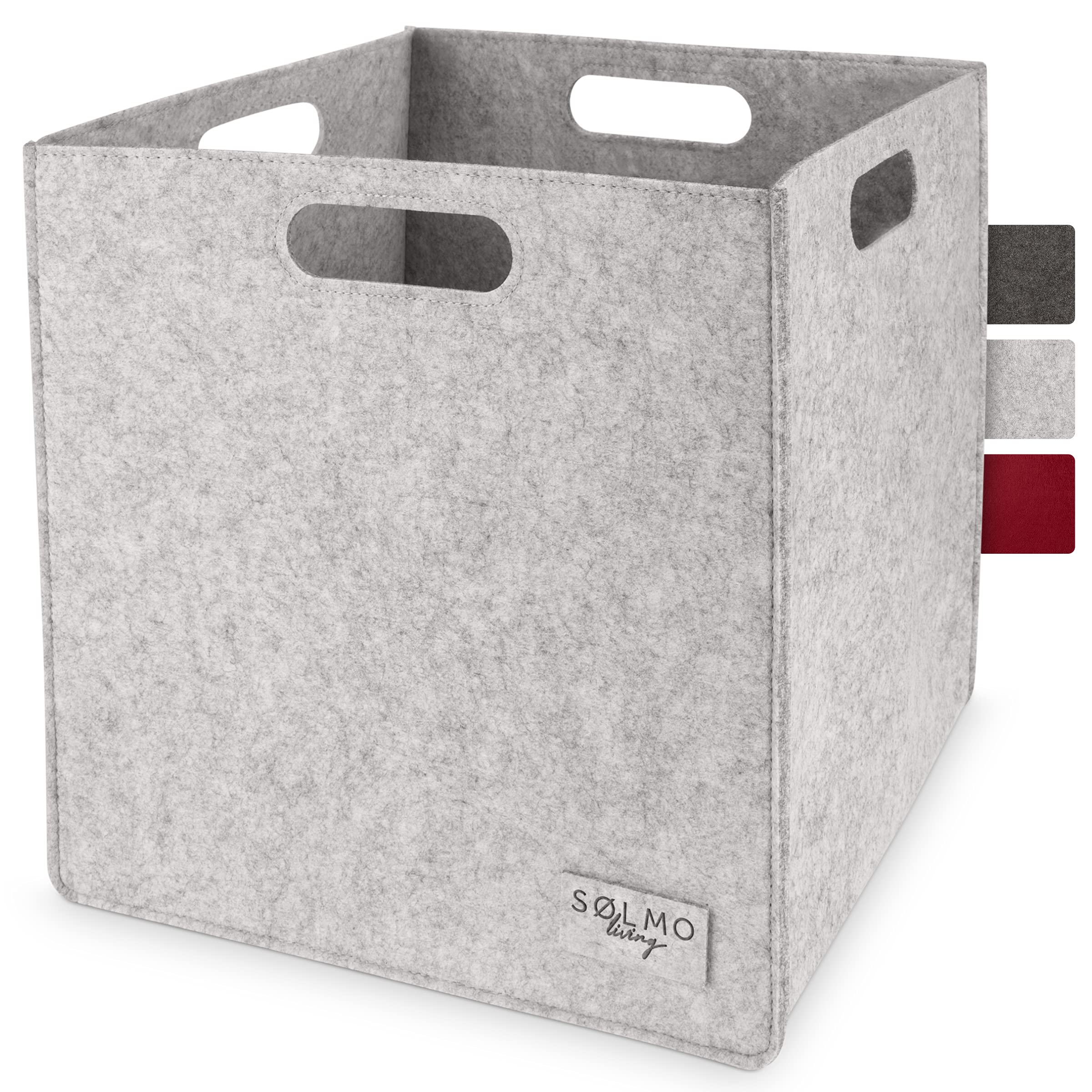 Cube de rangement 'Modul & Moi' en tissu bordeaux - L'Incroyable
