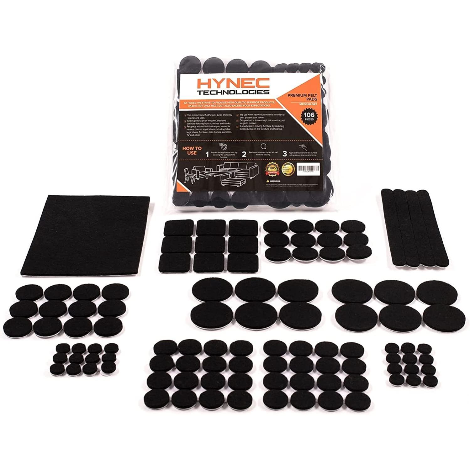 METALLIXITY Rond Feutre Meubles Patins (40x3mm) 28Pcs