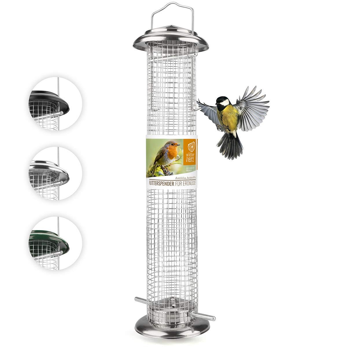 Mangeoire à oiseaux à suspendre, mangeoire pour oiseaux, petite et moyenne  taille, mangeoire à oiseaux, peut être suspendue dans le - Cdiscount