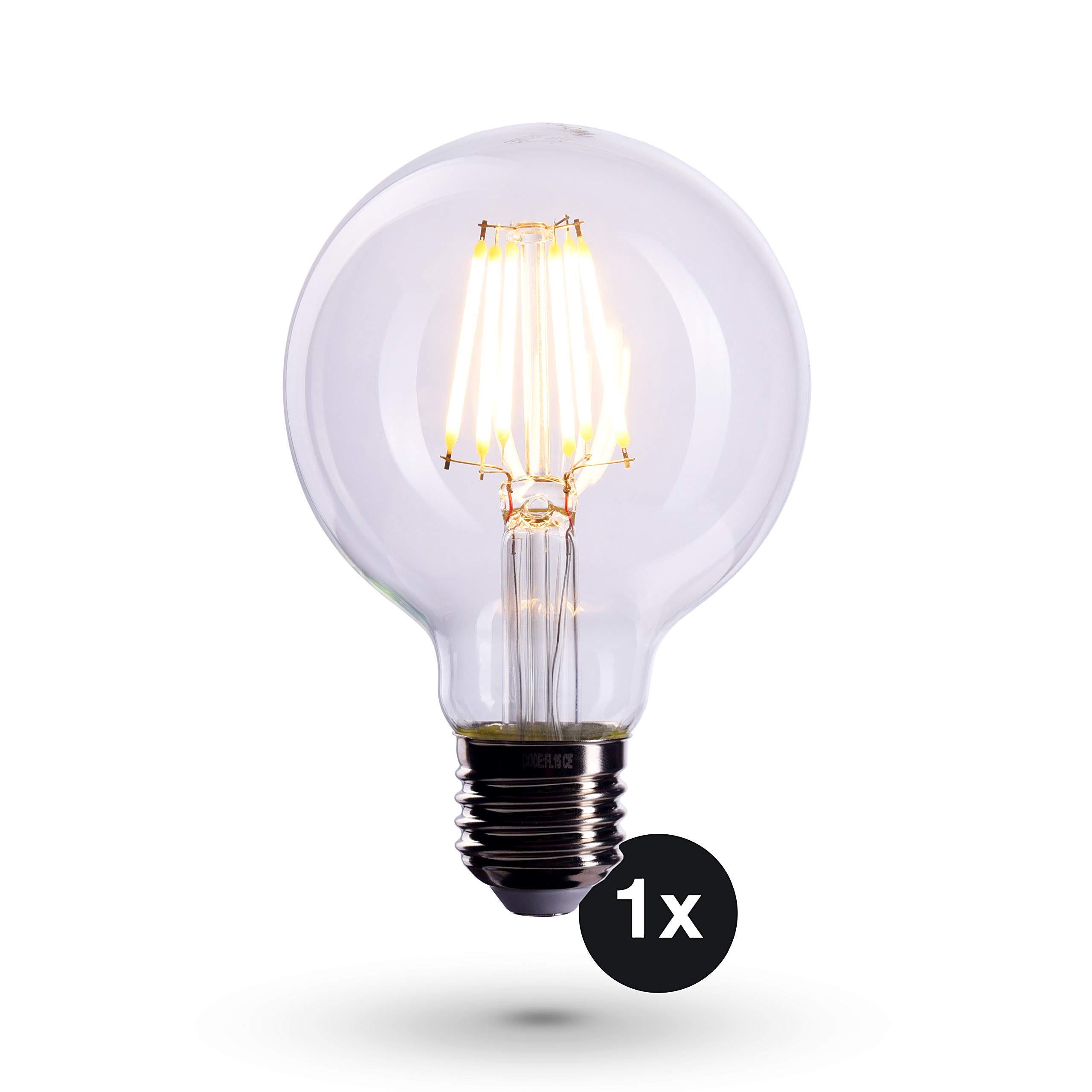 Ampoule LED filament E27 6W Blanc chaud Remplace 60W
