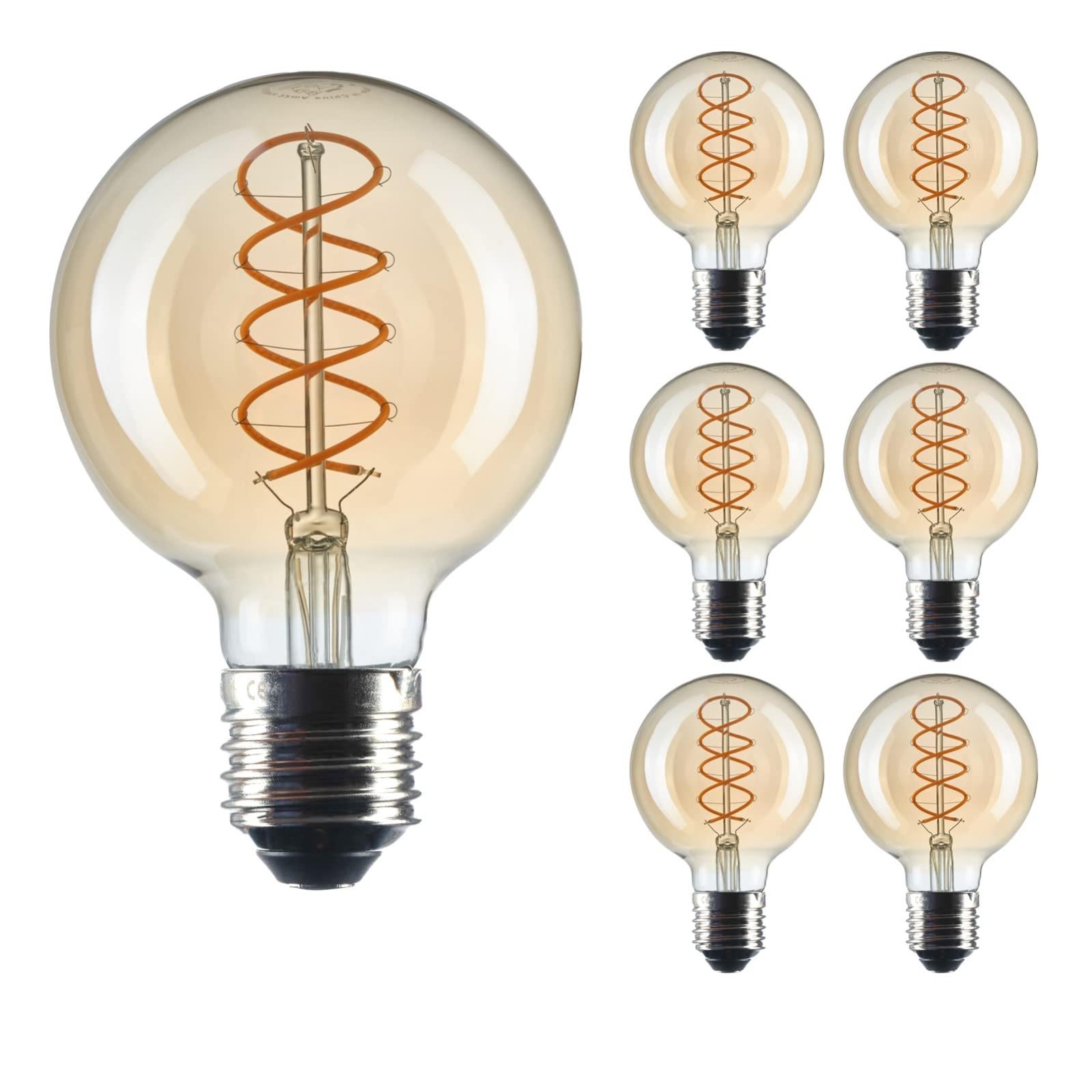 Ampoule Dimmable Antique, 4W, 240 Lumens, 1800K, E27. Leroy Merlin