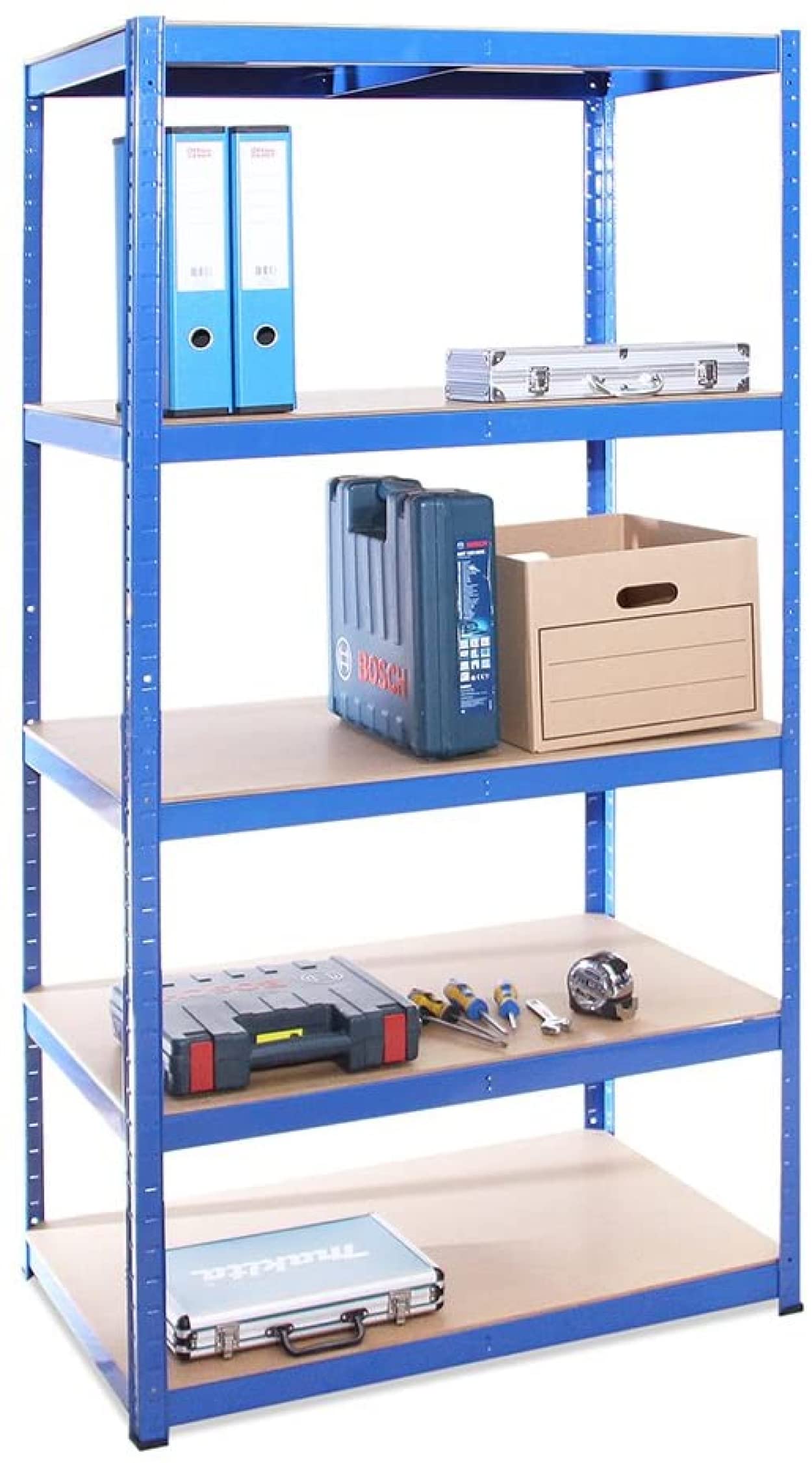 G-Rack Rayonnages De Garage 180x90x60cm - Stockage Intensif Bleu 5 ...