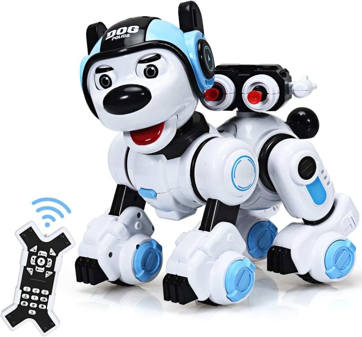 Diealles Chien Robot Interactif Pour Enfants – Télécommandé, Programmable, Gestes & Sons – Cadeau 3-12 Ans