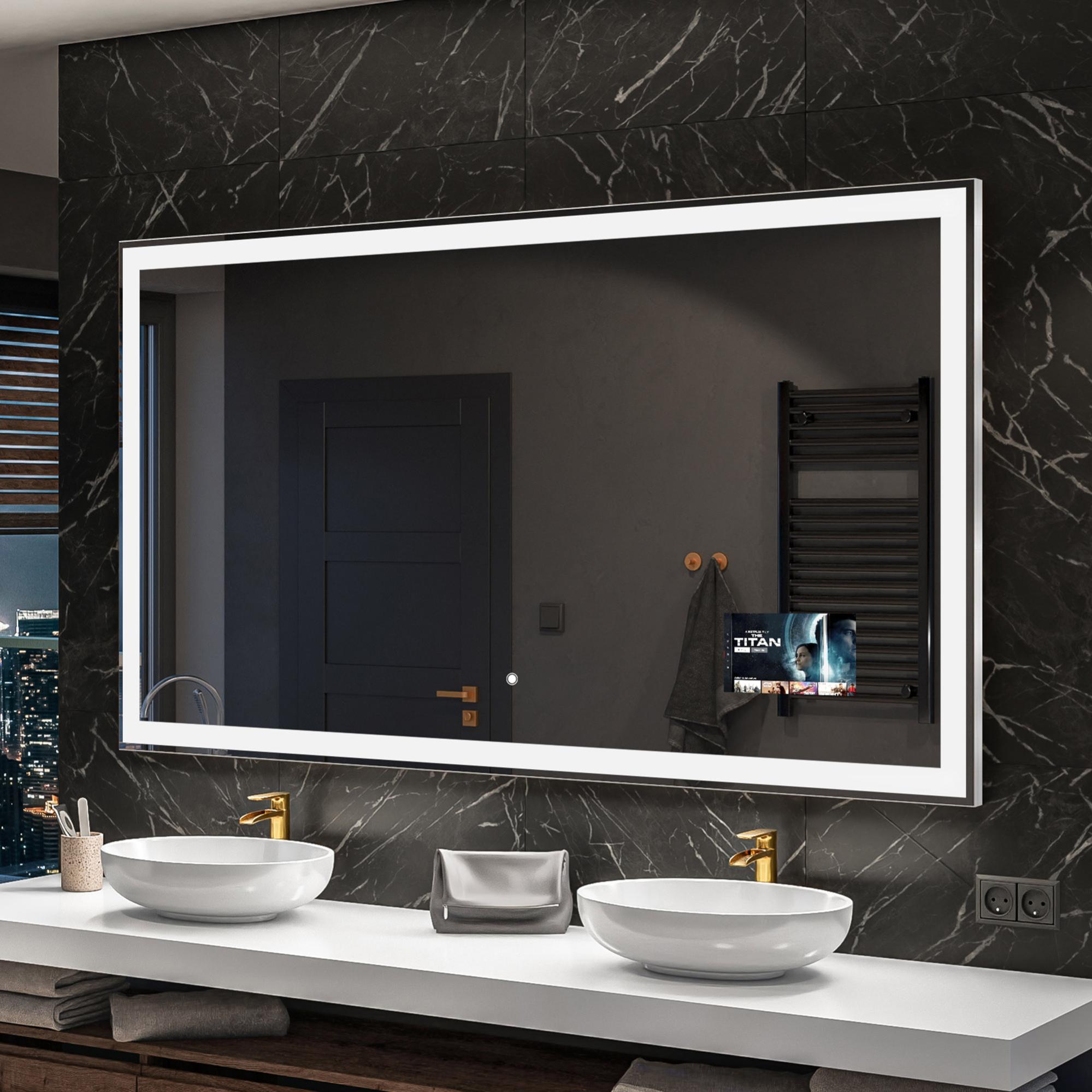 SMARTGROUPSTORE BD Specchio Bagno LED 100x60 Cm – Impermeabile IP65 Con USB - 3