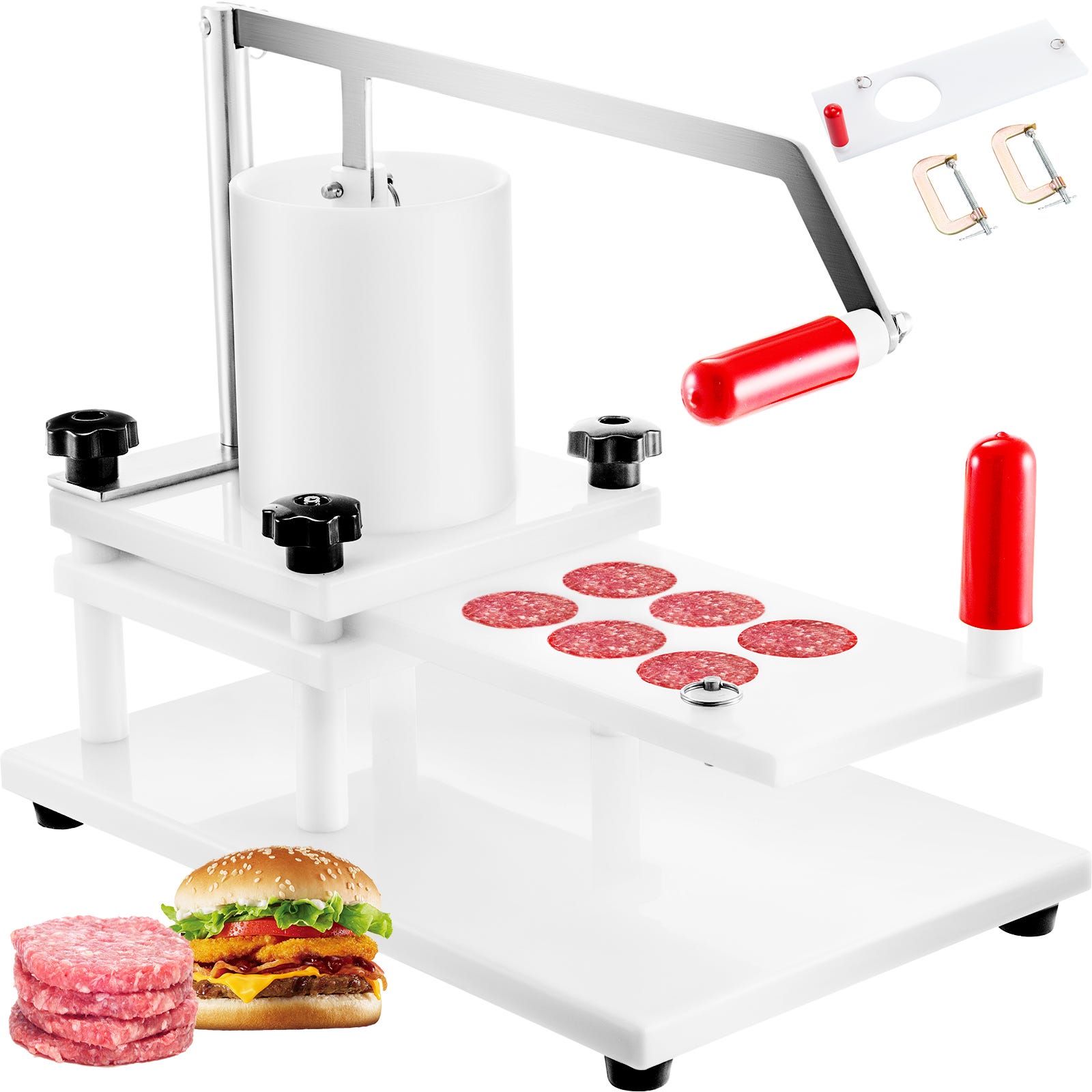 VEVOR Presse a Burger Steak Hache PE Machine a Hamburger Acier