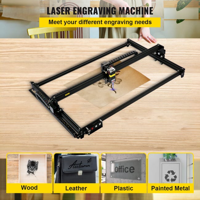 VEVOR Machine à Graver Laser CNC 3018 Graveur Laser 2500 mW Zone