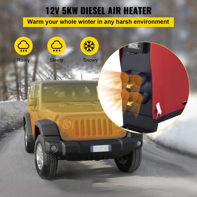 Akozon accessoires de réchauffeur d'air diesel de stationnement Accessoires  de chauffage d'air Diesel voiture Parking tuyau